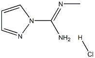 N''1-METHYL-1H-PYRAZOLE-1-CARBOXAMIDINE HYDROCHLORIDE 结构式