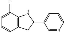 1H-Indole,7-fluoro-2,3-dihydro-2-(3-pyridinyl)-(9CI) 结构式