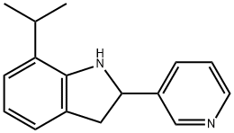 1H-Indole,2,3-dihydro-7-(1-methylethyl)-2-(3-pyridinyl)-(9CI) 结构式