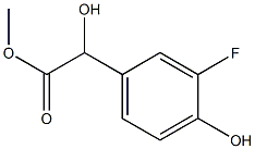 Benzeneacetic acid, 3-fluoro--alpha-,4-dihydroxy-, methyl ester (9CI) 结构式