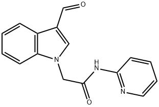 1H-Indole-1-acetamide,3-formyl-N-2-pyridinyl-(9CI) 结构式