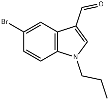 1H-Indole-3-carboxaldehyde,5-bromo-1-propyl-(9CI) 结构式