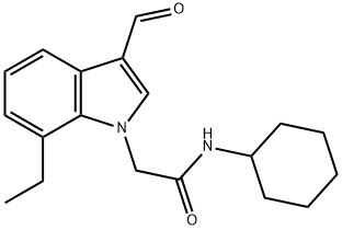 1H-Indole-1-acetamide,N-cyclohexyl-7-ethyl-3-formyl-(9CI) 结构式