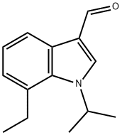 1H-Indole-3-carboxaldehyde,7-ethyl-1-(1-methylethyl)-(9CI) 结构式