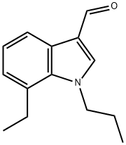 1H-Indole-3-carboxaldehyde,7-ethyl-1-propyl-(9CI) 结构式