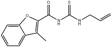 2-Benzofurancarboxamide,3-methyl-N-[(2-propenylamino)thioxomethyl]-(9CI) 结构式