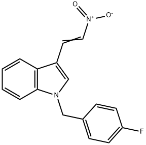 1H-Indole,1-[(4-fluorophenyl)methyl]-3-(2-nitroethenyl)-(9CI) 结构式
