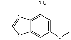 4-Benzothiazolamine,6-methoxy-2-methyl-(9CI) 结构式