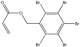 聚丙烯酸五溴苄酯 结构式