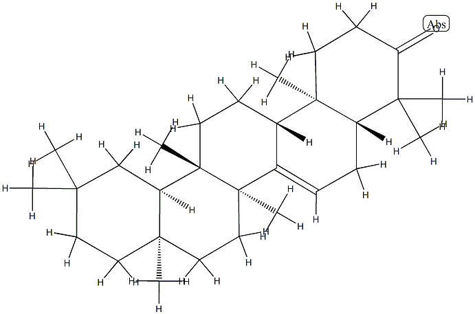 D:C-Friedo-5α-olean-7-en-3-one 结构式