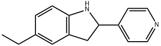 1H-Indole,5-ethyl-2,3-dihydro-2-(4-pyridinyl)-(9CI) 结构式