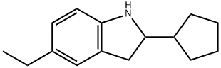 1H-Indole,2-cyclopentyl-5-ethyl-2,3-dihydro-(9CI) 结构式
