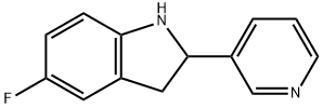 1H-Indole,5-fluoro-2,3-dihydro-2-(3-pyridinyl)-(9CI) 结构式