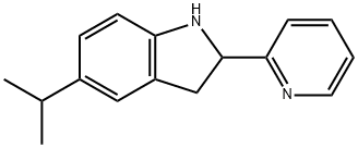 1H-Indole,2,3-dihydro-5-(1-methylethyl)-2-(2-pyridinyl)-(9CI) 结构式