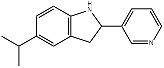 1H-Indole,2,3-dihydro-5-(1-methylethyl)-2-(3-pyridinyl)-(9CI) 结构式