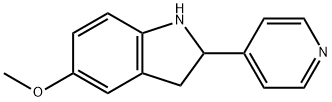 1H-Indole,2,3-dihydro-5-methoxy-2-(4-pyridinyl)-(9CI) 结构式