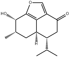 (5R)-4,5,5aα,6,7,8-Hexahydro-8α-hydroxy-7α-methyl-5-isopropyl-3H-naphtho[1,8-bc]furan-3-one 结构式