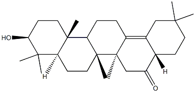 3β-Hydroxy-28-norolean-13(18)-en-16-one 结构式