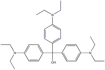 p,p',p''-tris(diethylamino)trityl alcohol 结构式