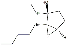 6-Oxabicyclo[3.1.0]hexan-2-ol,2-ethyl-1-pentyl-,(1R,2S,5R)-rel-(-)-(9CI) 结构式