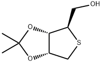 1,4-二脱氧-1,4-环硫-2,3-O-(异丙亚基)-D-核糖醇 结构式