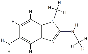 1H-Benzimidazole-2,5-diamine,N2,1-dimethyl-(9CI) 结构式