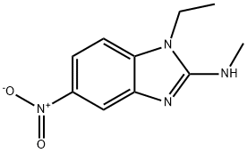 1H-Benzimidazol-2-amine,1-ethyl-N-methyl-5-nitro-(9CI) 结构式