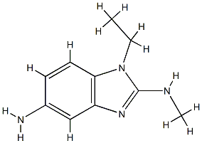 1H-Benzimidazole-2,5-diamine,1-ethyl-N2-methyl-(9CI) 结构式