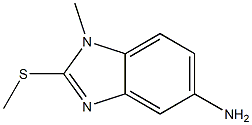 1H-Benzimidazol-5-amine,1-methyl-2-(methylthio)-(9CI) 结构式