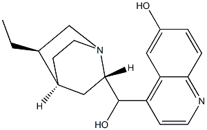 (8Α,9R)-10,11-氢化奎宁-6',9-二醇 结构式