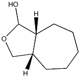 1H-Cyclohepta[c]furan-1-ol, octahydro-, (3aR,8aS)-rel- (9CI) 结构式