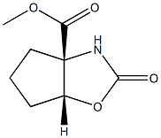 3aH-Cyclopentoxazole-3a-carboxylicacid,hexahydro-2-oxo-,methylester,(3aS,6aR)-(9CI) 结构式