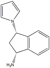 1H-Inden-1-amine,2,3-dihydro-3-(1H-pyrrol-1-yl)-,(1R,3S)-rel-(9CI) 结构式