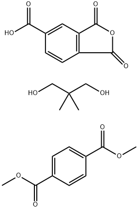 1,4-Benzenedicarboxylic acid, dimethyl ester, polymer with 1,3-dihydro-1,3-dioxo-5-isobenzofurancarboxylic acid and 2,2-dimethyl-1,3-propanediol 结构式