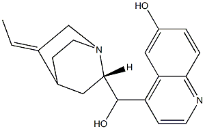 (3Z,8α,9R)-3,10-Didehydro-10,11-dihydrocinchonan-6',9-diol 结构式