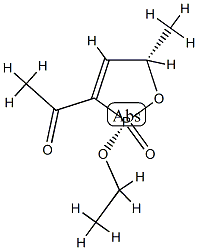 Ethanone, 1-[(2R,5S)-2-ethoxy-2,5-dihydro-5-methyl-2-oxido-1,2-oxaphosphol-3-yl]-, rel- (9CI) 结构式