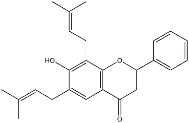 Flavanone A 结构式