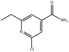 2-Chloro-6-ethyl-isonicotinamide 结构式