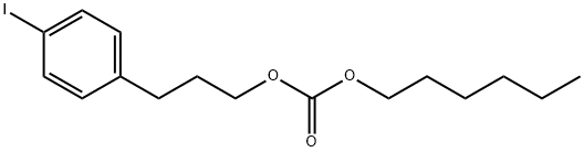 Hexyl[3-(p-iodophenyl)propyl] =carbonate 结构式