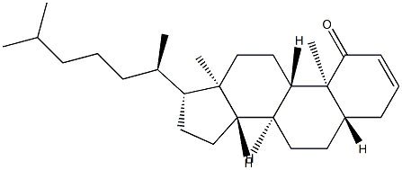 5α-Cholest-2-en-1-one 结构式