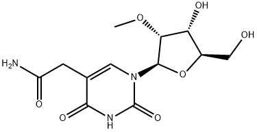 O(2)'-methyl-5-carbamoylmethyluridine 结构式