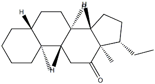 5α-Pregnan-12-one 结构式
