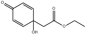 (1-羟基-4-氧代-2,5-环己二烯-1-基)乙酸乙酯 结构式
