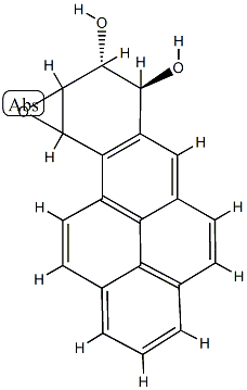 benzo(a)pyrene diolepoxide I 结构式