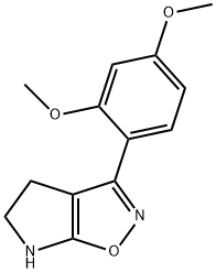 4H-Pyrrolo[3,2-d]isoxazole,3-(2,4-dimethoxyphenyl)-5,6-dihydro-(9CI) 结构式