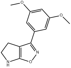 4H-Pyrrolo[3,2-d]isoxazole,3-(3,5-dimethoxyphenyl)-5,6-dihydro-(9CI) 结构式
