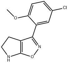 4H-Pyrrolo[3,2-d]isoxazole,3-(5-chloro-2-methoxyphenyl)-5,6-dihydro-(9CI) 结构式