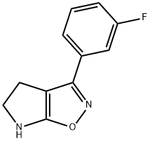 4H-Pyrrolo[3,2-d]isoxazole,3-(3-fluorophenyl)-5,6-dihydro-(9CI) 结构式