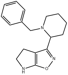4H-Pyrrolo[3,2-d]isoxazole,5,6-dihydro-3-[1-(phenylmethyl)-2-piperidinyl]-(9CI) 结构式