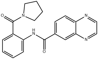 6-Quinoxalinecarboxamide,N-[2-(1-pyrrolidinylcarbonyl)phenyl]-(9CI) 结构式